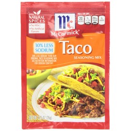 McCormick Taco Less Sodium, 1.25-Ounce (Pack of 12)