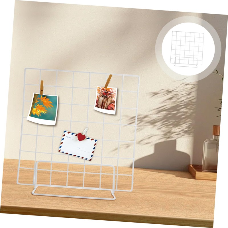 Alipis 2pcs Display Stand Tabletop Grid Display Wire Grid Display