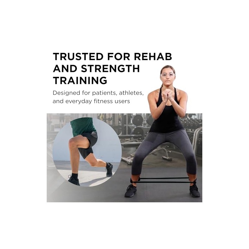 THERABAND Professional Latex Resistance Tubing with Handles For Upper-Body Exercise,