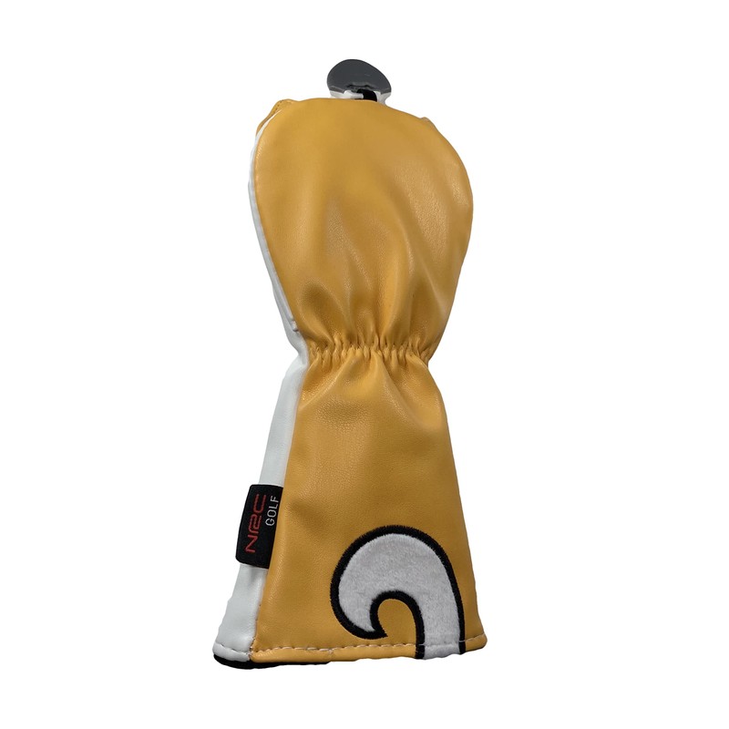 Cute Character Utility Headcovers Set of 2 (Akita Inu Yellow)