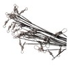 SUPVOX 30pcs Fishing Steel Wire Leaders Double Locking Snaps Biteresistant