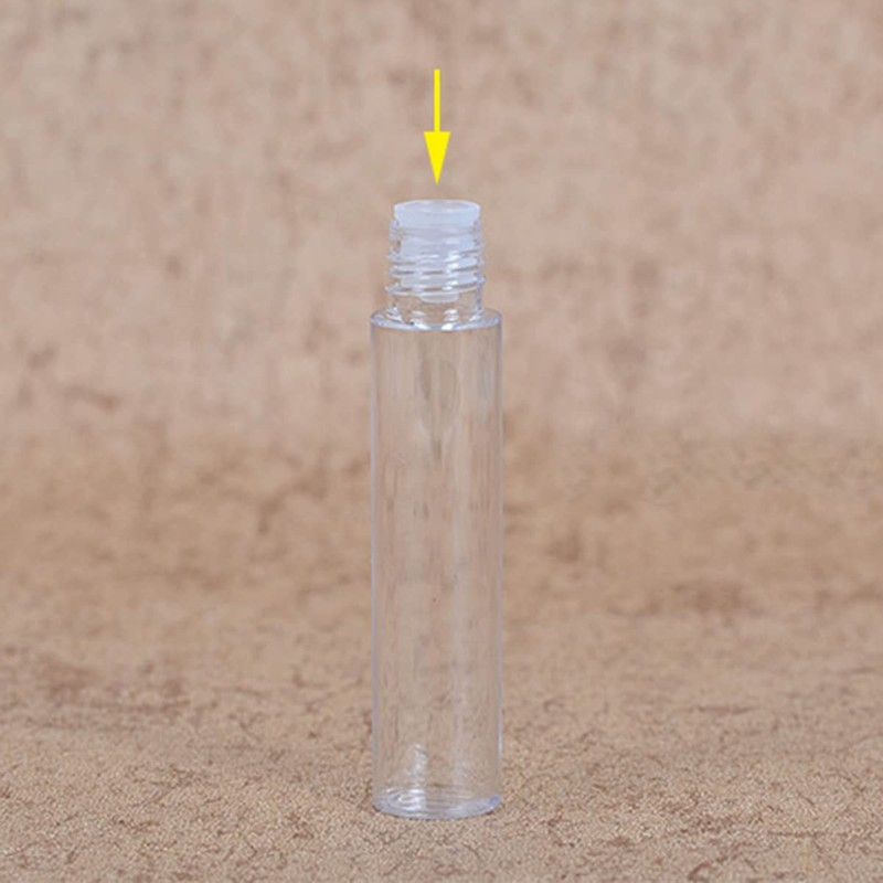 SAFIGLE 6Pcs Empty Eyelashes Vial Tube Transparent Cosmetic Container for