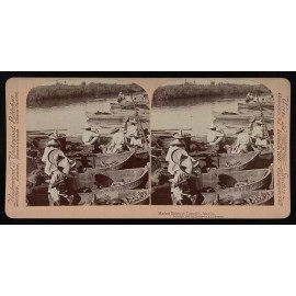 Special Label Photo:Market boats at Tampico, Mexico 1901