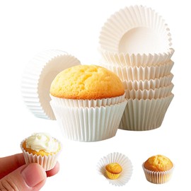 1000 Pcs 1 Inch Mini Muffin Liners,Muffin Liner for Baking White Cupcake Papers Baking Cup Liners,Used for 48 Cup Mini Muffin Pan
