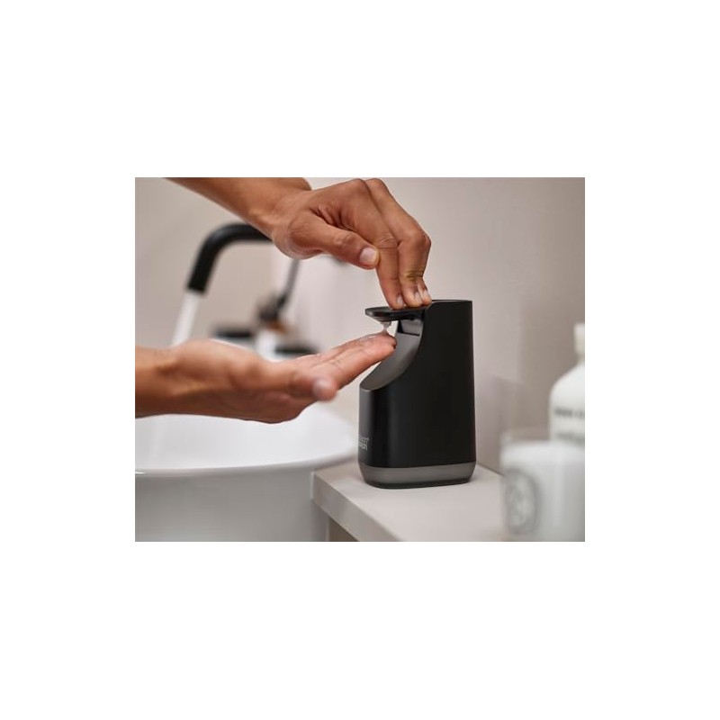 Joseph Joseph Bathroom Slim, Compact Soap Dispenser, Easy-Push Pump Head,