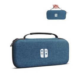 AOLO Carrying Case Compatible with Switch 2 (2025), Portable Hard Protective Travel Case with 10 Game Slots & Accessory Pocke (Blue)