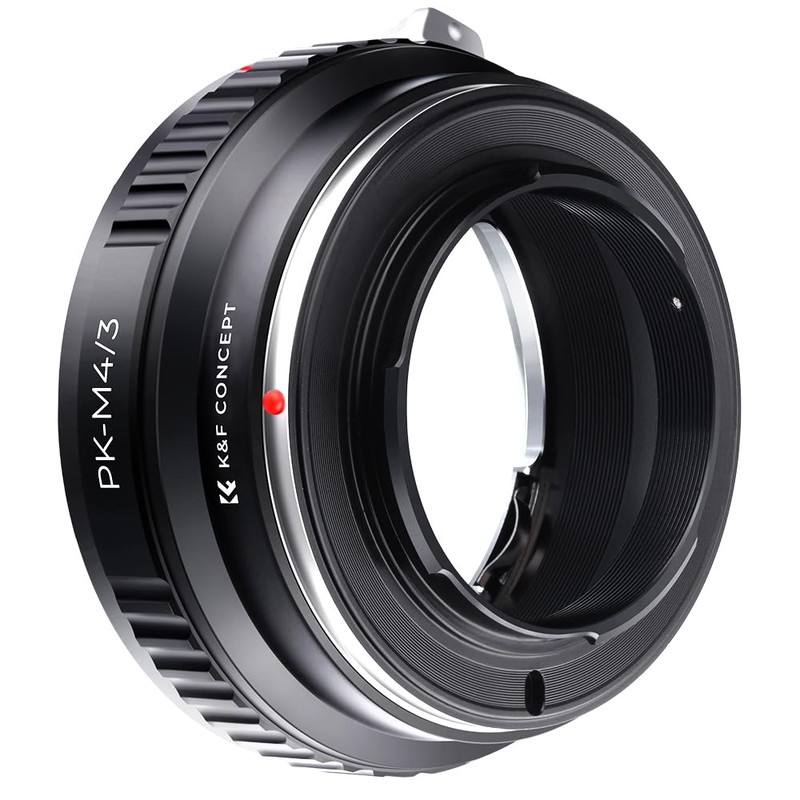 K&F Concept マウントアダプター Pentax K PKレンズ- Micro 4/3カメラ装着用 レンズマウントアダプター 無限遠実現