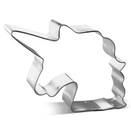 Unbranded Unicorn Head Cookie Cutter 4.75'' Metal Birthday Party Sandwiches