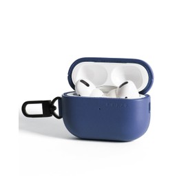 Mujjo Leather Case for AirPods Pro (2nd Gen) - Wireless Charging Compatible - Durable & Luxurious Design - Secure Fit - Premium Leather - Monaco Blue