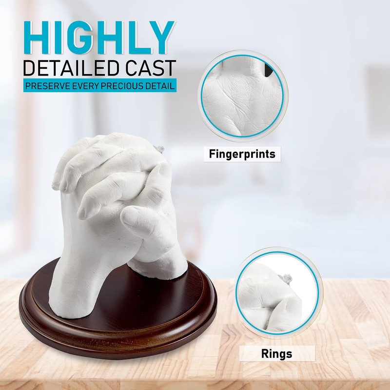 Hula Home Hand Casting Kit for Couples or Family with