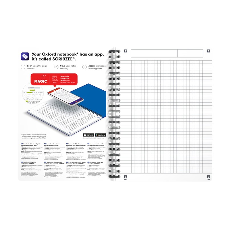 Hamelin Papierbrands 353002402 Spiralbuch Oxford Office, Optik Paper 90 g/qm,