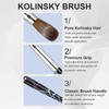 Acrylic Nail Art Brush, 100% Pure Kolinsky Hair Oval for