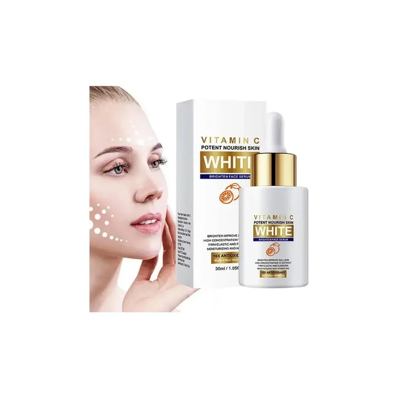 Kit De Serum Suero Facial Y Crema Hidratante Vitamina C