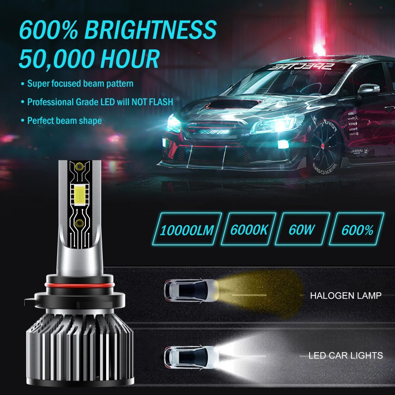 ENJOYAKOM For Chevy Silverado 1500 2007-2015 4pcs LED Headlight Bulbs