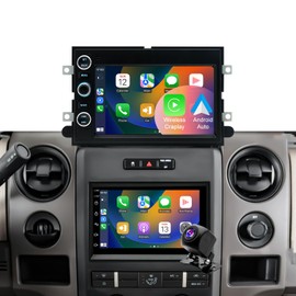 Radio Upgrade for Ford F150 2004-2008, F250 2006-2016, Ford E150/E250/E350 2009-2014, Expedition 2007-2014, Explorer Escape 7inch Touchscreen Car Stereo Carplay Andriod Auto Backup Camera GPS 5G WiFi