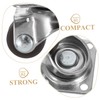 ABOOFAN 4pcs Mini Swivel Caster Wheels Rotation for Furniture Electronic