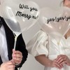 GOODCHI MARRY ME Proposal Balloons, Decorating Set, Transparent Color Balloons,