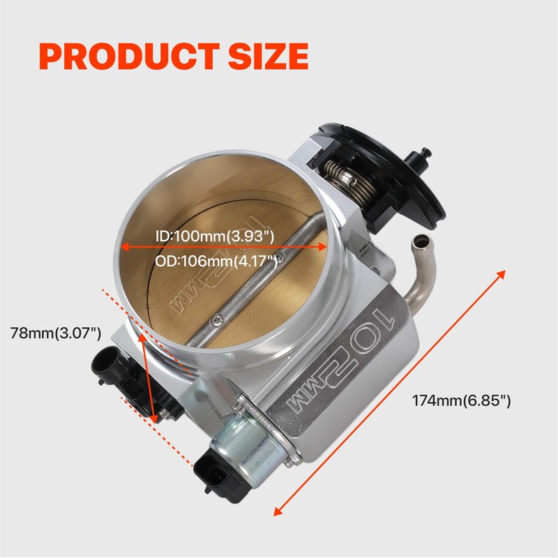 Talynx 102mm Throttle Body Assembly with TPS IAC for GM