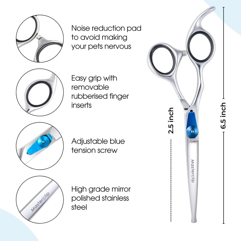 MASTERCLIP 6” Essentials Bull Nose Safety Scissors – Professional High