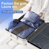 DOMIPHIE Packing Cubes Compression, 6-Piece Compression Packing Cube, Suitcase Organiser