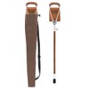 Genuine Leather Hammock Seat Cane – Adjustable Portable Walking Stick