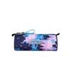 Seven Blue and Pink Pencil Case with One Compartment Zipper