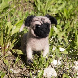 Charivna Mit Felting kit Pugdog V-149C