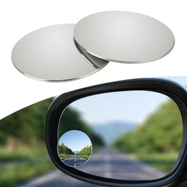 Downhill 2 PCS Blind Spot Mirror, HD Adjustable Rear View Mirror, 2" Round Wide View Angle Mirrors, Universal Exterior Accessories for Cars, SUVs and Trucks (Transparent)