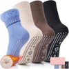 ICEIVY Thermal Slipper Socks, Thick Grip Hospital Socks Plush Slipper
