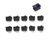 US Ship 10pcs Black Rocker Switch KCD1-101 250V 6A Boatlike