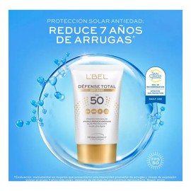 Bloqueador Facial Lbel Defense Total Anti-edad Fps50 2 Pzas