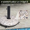 JOINHOM Patio Umbrella Base with Wheel 45lbs, Outdoor Umbrella Stand,