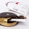 Cramp Portable Ashtray, Butt Holder, Leather, Brass, Stylish, Men's Key