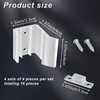BMIROAMDFE 4 Sets Mirrored Door Latch for Camper RV Sliding