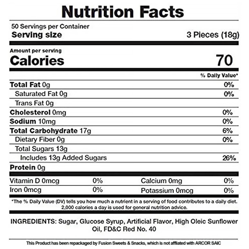 Cinnamon Discs Hard Candy - Bulk 1 Pound Individually Wrapped