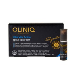 OLINIQ 울트라 비타액션 (7병) /액상+정제+캡슐 올인원 멀티비타민 OLINIQ Ultra Vita Action (7 Bottles) / Liquid + Tablet + Capsule All-in-One Multivitamin