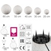 trendlights24 Stone IP65 Globe Light for Garden, 20 cm Globe