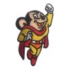Mighty Mouse Television Show Character Flying Embroidered Iron On Patch