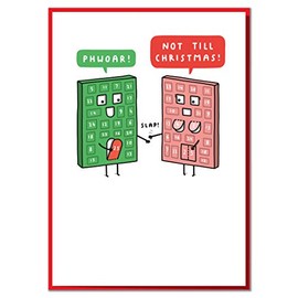 Not Till Christmas! Funny Advent Calendar Christmas Card