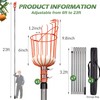 Walensee 23FT Fruit Picker, Adjustable Fruits Picker Tool with Fiberglass