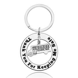 School Bus Driver Gifts for Men Christmas Keyring Thank You Gift for Bus Driver Back to School Gift Keyring Bus Driver Appreciation Gift End of The School Year Gift Graduation Keyring for Friend