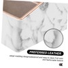 GRIRIW Space-saving Marble Trapezoid Design Storage Box for Home Office