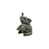 ChangThai Design Tiny 1¾"High Gray Baby Elephant Calf Sitting Figurine