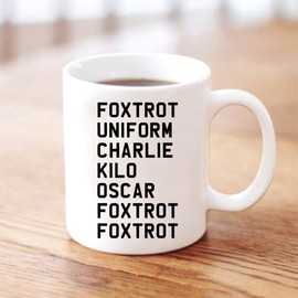 Leaving Gifts Ideas Joke - Funny Retirement Gift Mugs for Work Colleagues Friends Him Her Boss - NATO Phonetic Alphabet