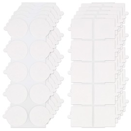 100pcs Transparent Tablecloth Clips, Square & Round Windproof Table Cloth Holder Clips No Trace Double Sided Adhesive Dots for Outdoor Picnic Events Wedding Securing Tablecloths