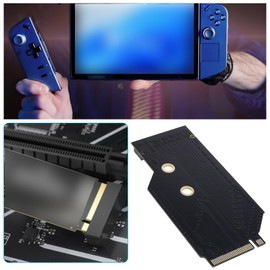EMSea Black 2242 to 2280 NVMe M.2 PCIe 4.0 Adapter Card Compatible with Legion Go 2230/2242 NVMe to 2280 Expansion for Gaming Console Storage Upgrade