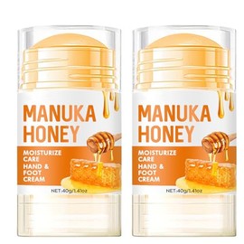 2Pcs Honey Foot Cream, Hand & Foot Cream for Dry Feet & Hands, Cracked Heel Repair Cream, Hard Skin Remover, Intensive Moisturising for Cracked Skin for Women & Men