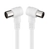 Goobay 11521 Angled Antenna Cable, Satellite Connection Cable, Satellite Cable,