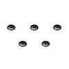 Set of 5, Chawanmushi Lid, Black, 2.4 inches (62 mm)