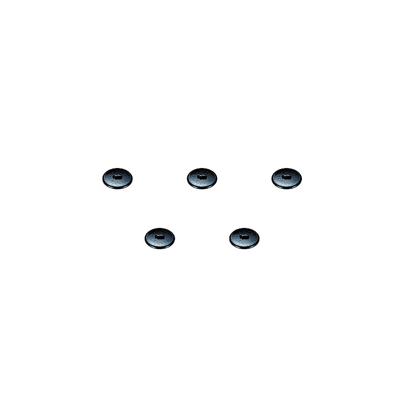 Set of 5, Chawanmushi Lid, Black, 2.4 inches (62 mm)
